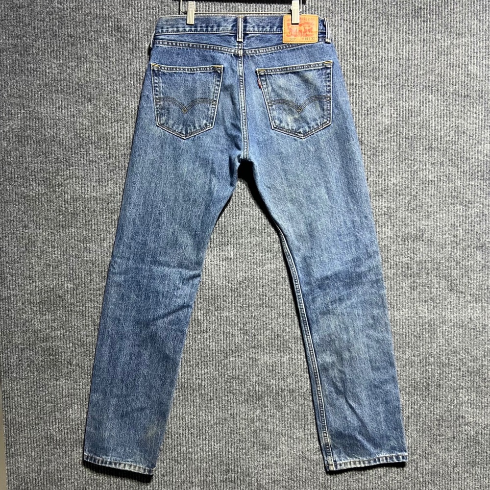 Levis‎ 505 Regular Fit Jeans Mens 31x32 Blue Straight Leg Denim Pants